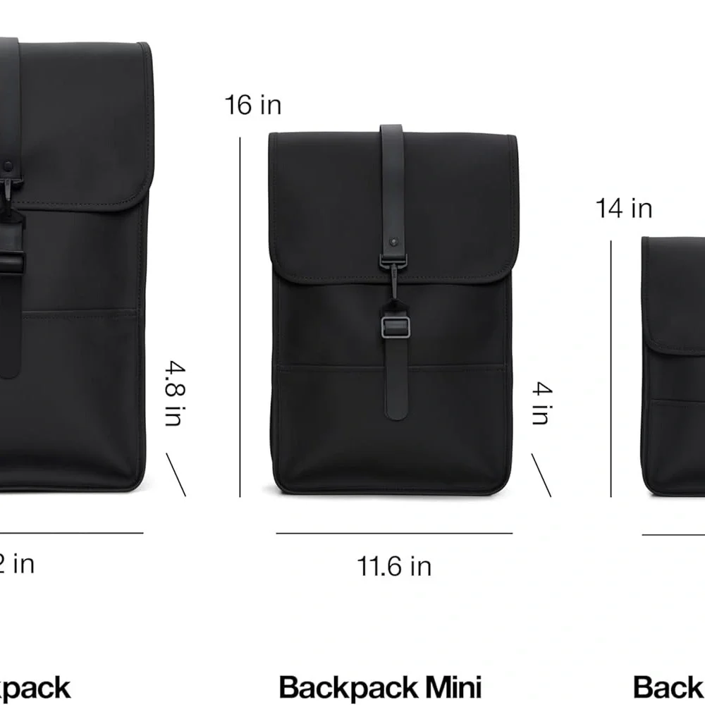 RAINS Backpack Mini - Grey Waterproof Backpack Fits 13